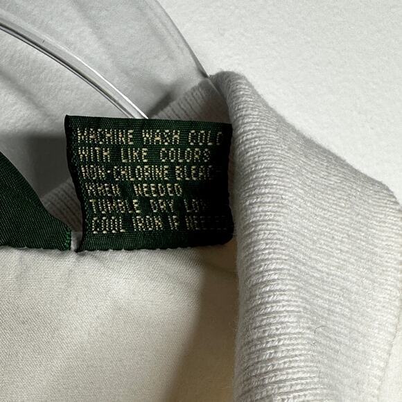 Vintage J. Crew Mens Snap Button Pullover‎ Windbreaker L Red White Blue 90s - Picture 6 of 6